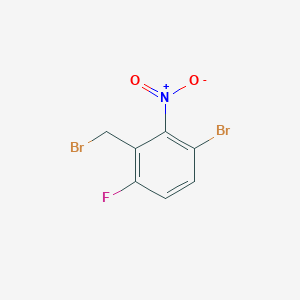 3-Bromo-6-fluoro-2-nitrobenzyl bromide