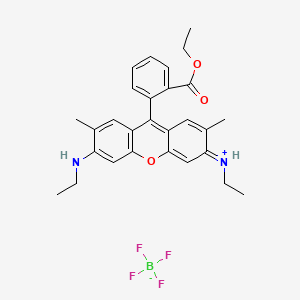 2-(6-(Ethylamino)-3-(ethylimino)-2,7-dimethyl-3H-xanthen-9-yl)benzoic acid, ethyl ester, tetrafluoroborate