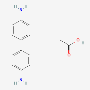 molecular formula C14H16N2O2 B1208285 联苯胺醋酸盐 CAS No. 36341-27-2