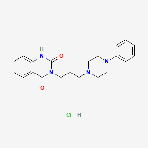 molecular formula C21H25ClN4O2 B1208288 Pelanserin hydrochloride CAS No. 42877-18-9