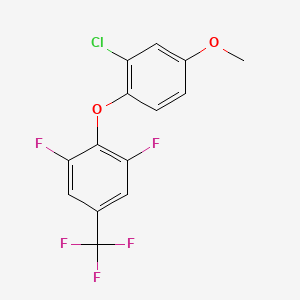 2-(2-Chloro-4-methoxy-phenoxy)-1,3-difluoro-5-(trifluoromethyl)benzene