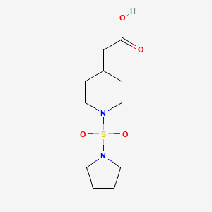 2-[1-(Pyrrolidine-1-sulfonyl)piperidin-4-yl]acetic acid