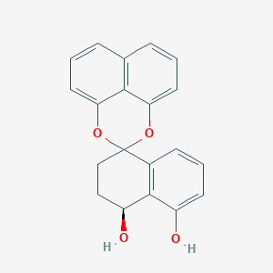 molecular formula C20H16O4 B1208305 (1S)-螺[2,3-二氢-1H-萘-4,3'-2,4-二氧杂三环[7.3.1.05,13]十三-1(12),5,7,9(13),10-五烯]-1,8-二醇 