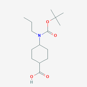 (1r,4r)-4-((Tert-butoxycarbonyl)(propyl)amino)cyclohexanecarboxylic acid