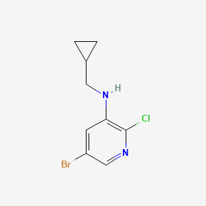 5-Bromo-2-chloro-N-(cyclopropylmethyl)pyridin-3-amine