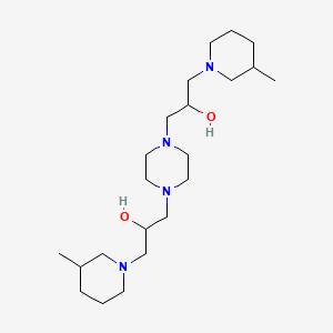 molecular formula C22H44N4O2 B12083091 3,3'-Piperazine-1,4-diylbis(1-(3-methylpiperidin-1-yl)propan-2-ol) CAS No. 6936-29-4