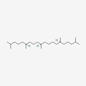 B1208331 2,6,10,15,19-Pentamethyleicosane CAS No. 73303-36-3