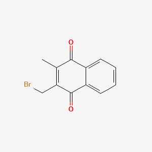 B1208342 1,4-Naphthalenedione, 2-(bromomethyl)-3-methyl- CAS No. 50371-29-4