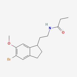 Propanamide,N-[2-[(1S)-5-bromo-2,3-dihydro-6-methoxy-1H-inden-1-yl]ethyl]-