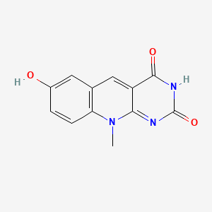 B1208370 7-Hydroxy-10-methyl-5-deazaisoalloxazine CAS No. 73077-67-5