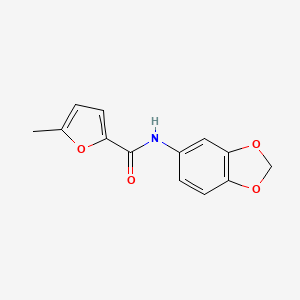 molecular formula C13H11NO4 B1208382 N-(1,3-benzodioxol-5-yl)-5-methyl-2-furancarboxamide 