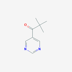 molecular formula C9H12N2O B012084 2,2-Dimethyl-1-(pyrimidin-5-yl)propan-1-one CAS No. 103686-53-9
