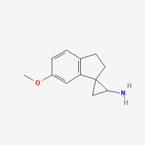 6'-Methoxy-2',3'-dihydrospiro[cyclopropane-1,1'-indene]-2-amine