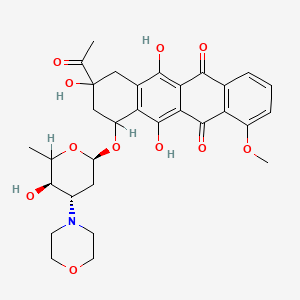 B1208406 3'-(4-Morpholinyl)-3'-deaminodaunorubicin CAS No. 79867-78-0