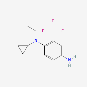 N1-cyclopropyl-N1-ethyl-2-(trifluoromethyl)benzene-1,4-diamine