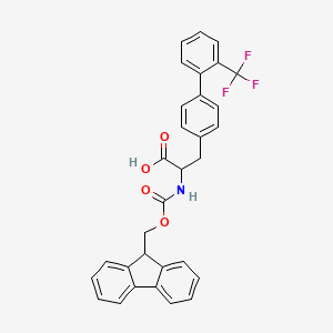 molecular formula C31H24F3NO4 B12084119 Fmoc-4-(2-trifluoromethylphenyl)-DL-phenylalanine 