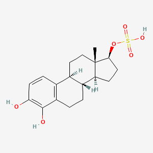 molecular formula C18H24O6S B1208421 4-Hydroxyestradiol 17-sulfate CAS No. 90746-92-2