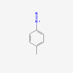 molecular formula C7H7N2+ B1208422 4-甲基苯基重氮 CAS No. 57573-52-1