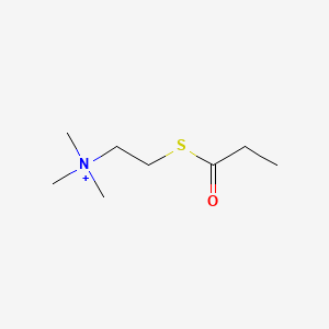 molecular formula C8H18NOS+ B1208427 Propionylthiocholine CAS No. 24578-90-3
