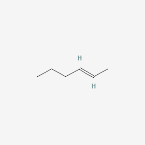 molecular formula C6H12 B1208433 trans-2-Hexene CAS No. 592-43-8