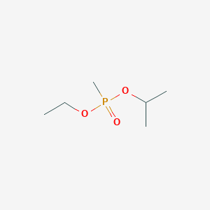 molecular formula C6H15O3P B1208450 Phosphonic acid, methyl-, ethyl 1-methylethyl ester CAS No. 22583-43-3
