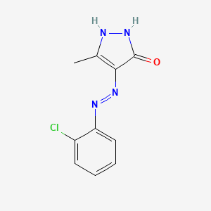 4-[(2-Chlorophenyl)hydrazo]-5-methyl-3-pyrazolone