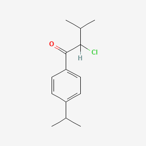 molecular formula C14H19ClO B1208453 2-氯-1-(4-异丙基苯基)-3-甲基-1-丁酮 
