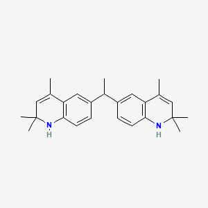 2,2,4-trimethyl-6-[1-(2,2,4-trimethyl-1H-quinolin-6-yl)ethyl]-1H-quinoline