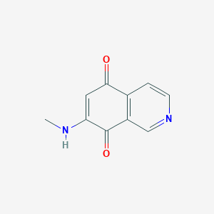 molecular formula C10H8N2O2 B1208484 7-(甲基氨基)异喹啉-5,8-二酮 CAS No. 662167-15-9