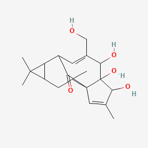 4,5,6-Trihydroxy-7-(hydroxymethyl)-3,11,11,14-tetramethyltetracyclo[7.5.1.01,5.010,12]pentadeca-2,7-dien-15-one