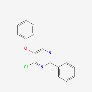 4-Chloro-6-methyl-5-(4-methylphenoxy)-2-phenylpyrimidine