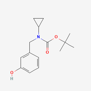 tert-butyl N-cyclopropyl-N-[(3-hydroxyphenyl)methyl]carbamate