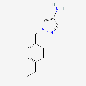 1-[(4-Ethylphenyl)methyl]-1H-pyrazol-4-amine