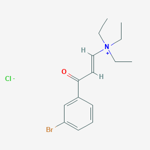 [(E)-3-(3-bromophenyl)-3-oxoprop-1-enyl]-triethylazanium;chloride