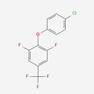 2-(4-Chlorophenoxy)-1,3-difluoro-5-(trifluoromethyl)benzene