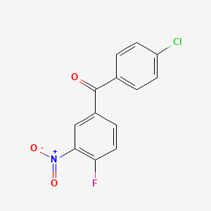 molecular formula C13H7ClFNO3 B12085021 4'-Chloro-4-fluoro-3-nitrobenzophenone 