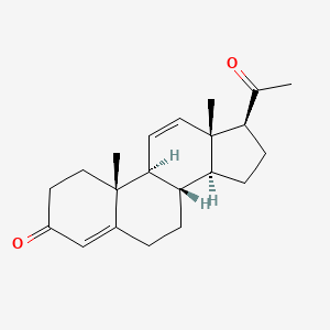 molecular formula C21H28O2 B1208520 Pregna-4,11-diene-3,20-dione CAS No. 2625-60-7
