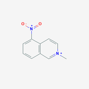 molecular formula C10H9N2O2+ B1208523 Isoquinolinium, 2-methyl-5-nitro- CAS No. 46271-32-3