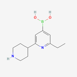 Boronic acid, B-[2-ethyl-6-(4-piperidinyl)-4-pyridinyl]-