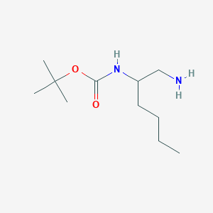 molecular formula C11H24N2O2 B12085299 2-N-Boc-hexane-1,2-diamine 