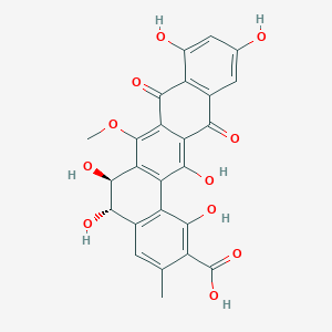 molecular formula C25H18O11 B1208531 11-O-Demethyl-7-methoxypradinone II 