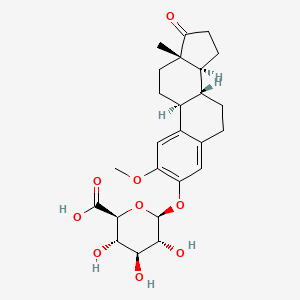 molecular formula C25H32O9 B1208540 2-Methoxyestrone 3-glucuronide CAS No. 25577-70-2