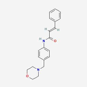 molecular formula C20H22N2O2 B1208557 (E)-N-(4-Morpholin-4-ylmethyl-phenyl)-3-phenyl-acrylamide 