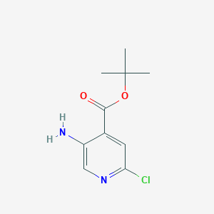 molecular formula C10H13ClN2O2 B12085675 tert-Butyl 5-amino-2-chloroisonicotinate 