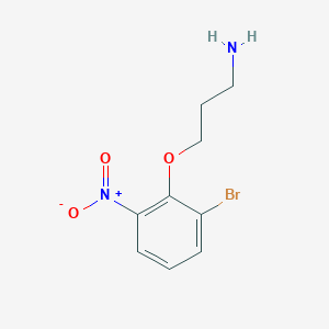 3-(2-Bromo-6-nitrophenoxy)propan-1-amine