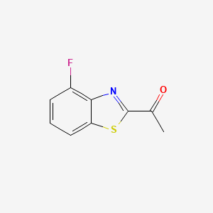 molecular formula C9H6FNOS B12085677 Ethanone, 1-(4-fluoro-2-benzothiazolyl)-(9CI) CAS No. 214855-03-5