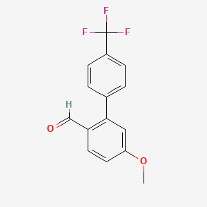 5-Methoxy-4'-(trifluoromethyl)biphenyl-2-carbaldehyde