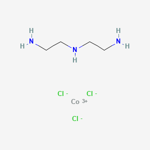 molecular formula C4H13Cl3CoN3 B1208573 Trichlorodiethylenetriaminecobalt(III) CAS No. 14215-59-9