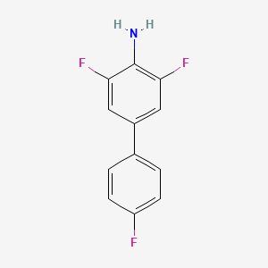 molecular formula C12H8F3N B12085801 3,4',5-Trifluorobiphenyl-4-amine 