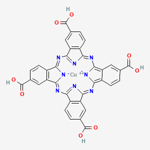 molecular formula C36H16CuN8O8 B12085857 (Tetracarboxyphthalocyaninato)copper(II) 